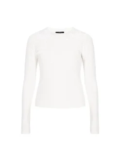 Usha Damen Pullover in weiß - Ausschnitt: Rundhals