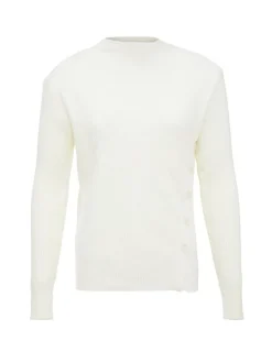 Usha Damen Pullover in weiß - Ausschnitt: Rundhals