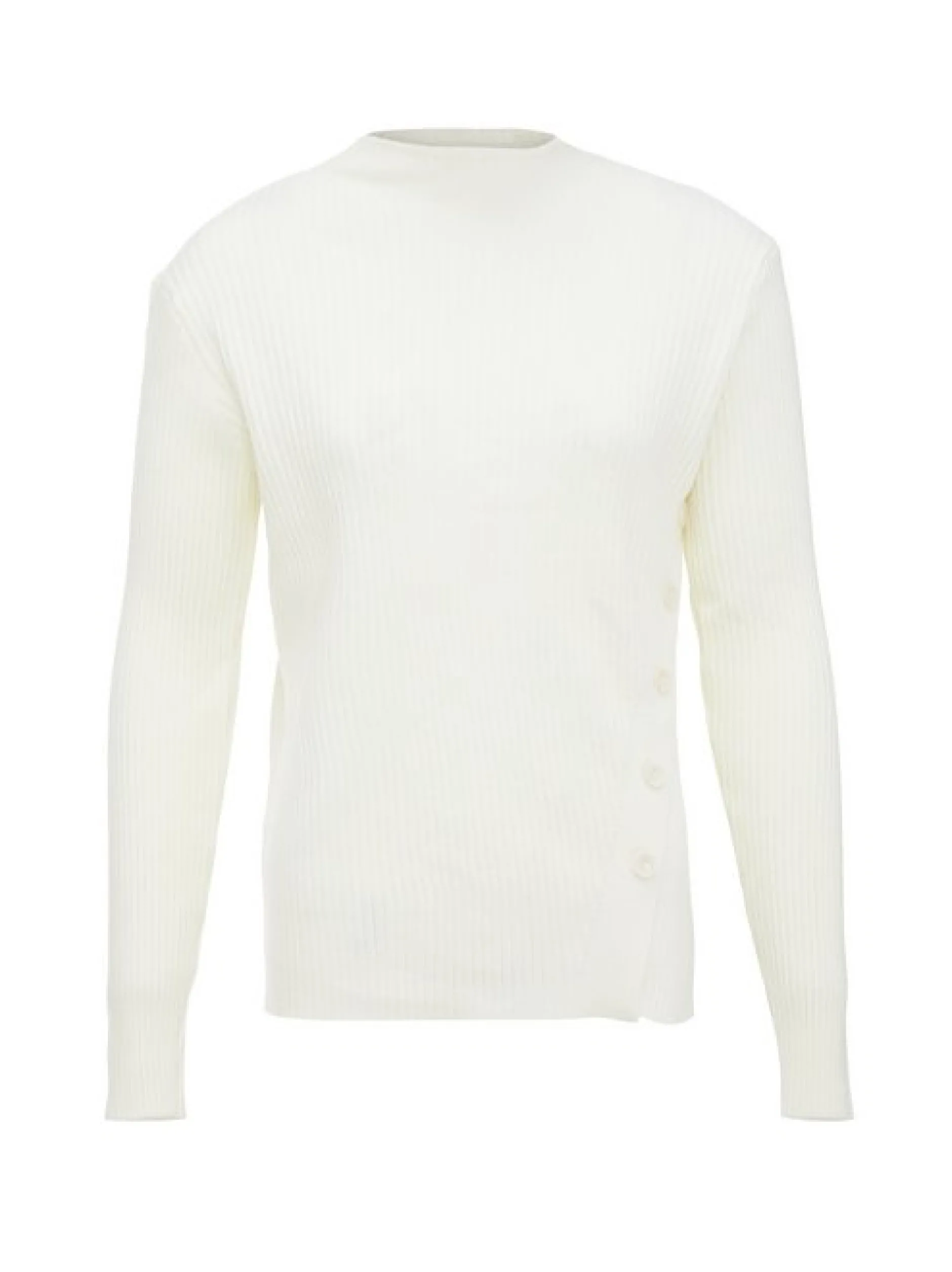 Usha Damen Pullover in weiß - Ausschnitt: Rundhals