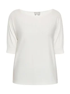 Usha Damen Pullover in weiß - Ausschnitt: Rundhals