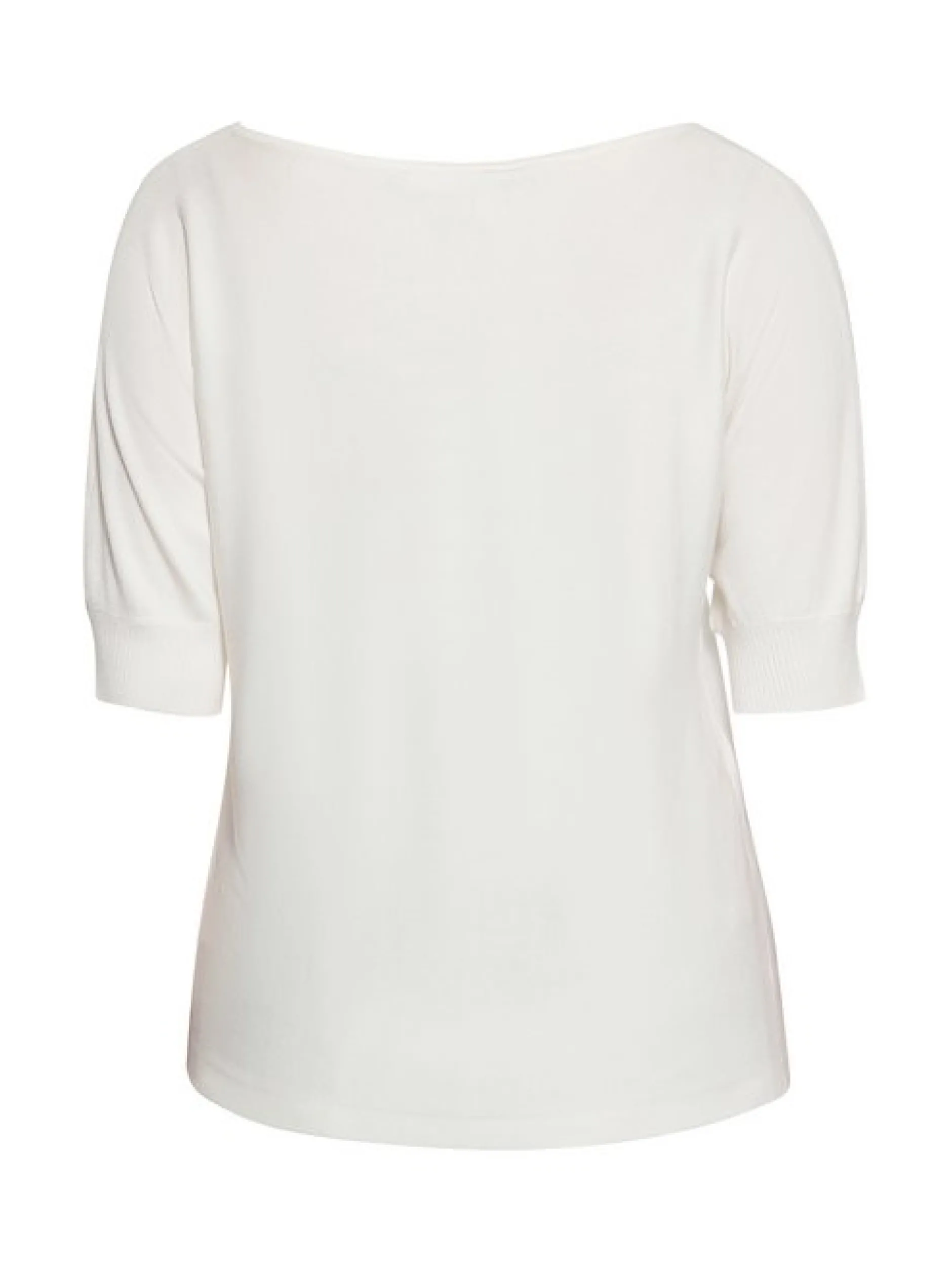 Usha Damen Pullover in weiß - Ausschnitt: Rundhals
