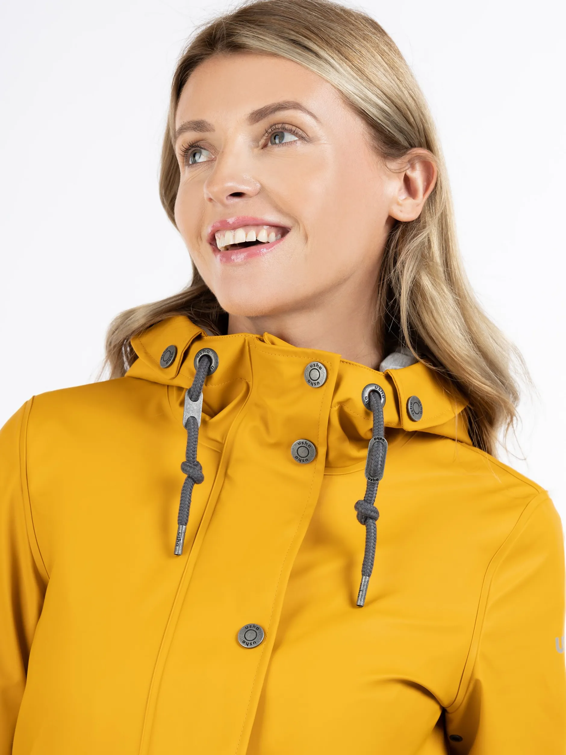 Usha Damen Regenmantel in mais