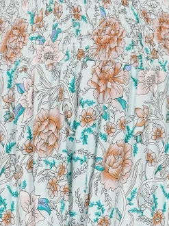 Usha Damen Rock in aqua