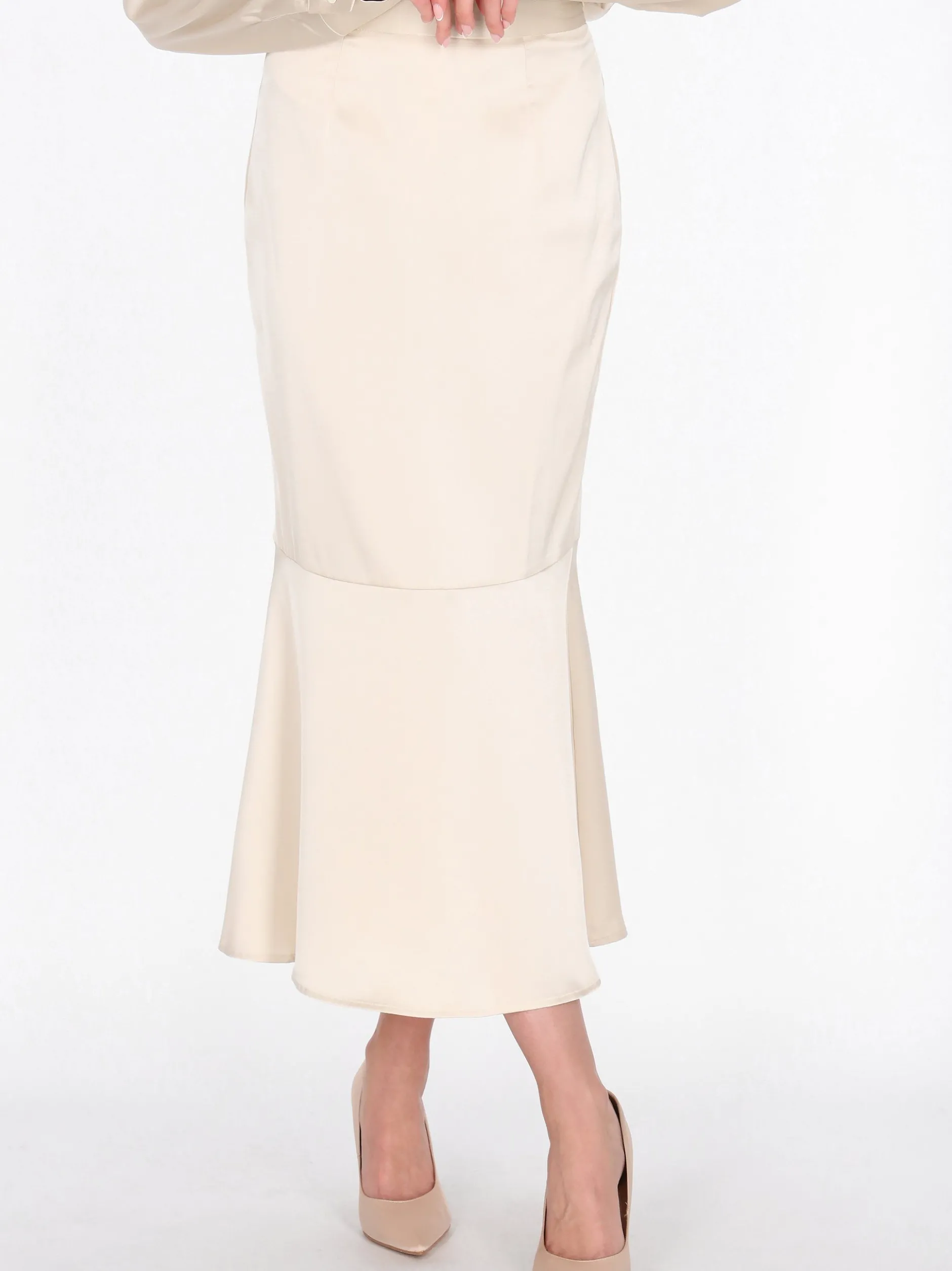 Usha Damen Rock in beige
