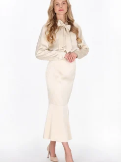 Usha Damen Rock in beige