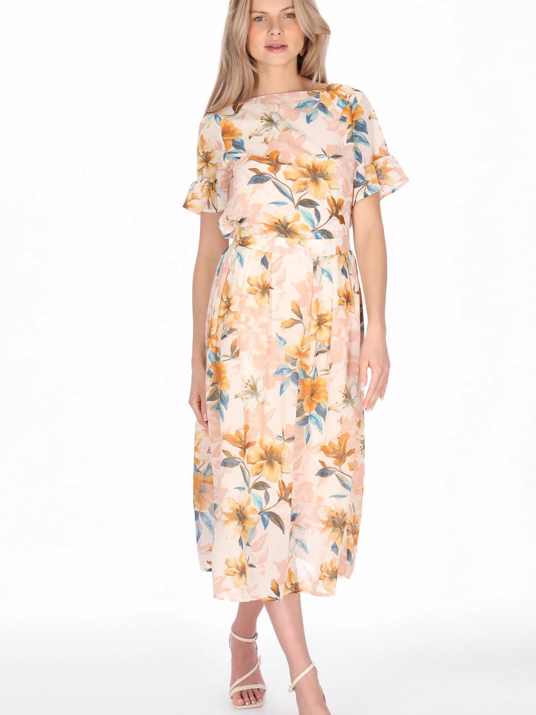 Usha Damen Rock in beige