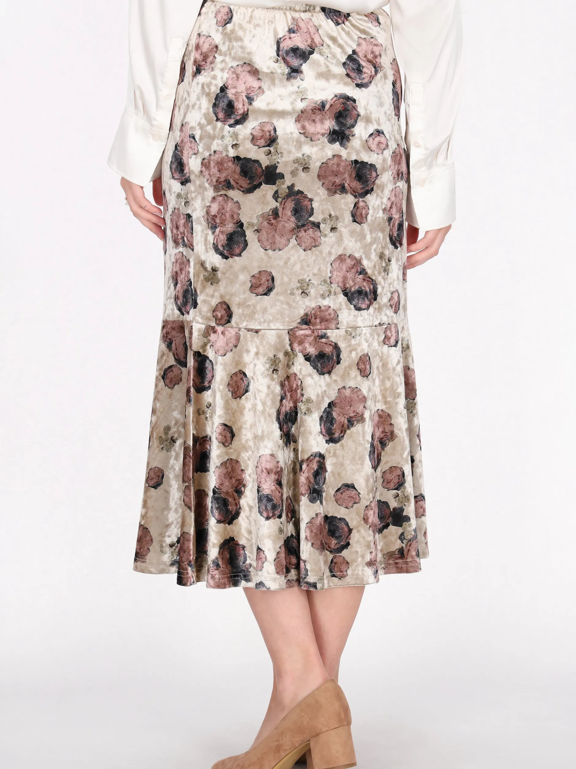 Usha Damen Rock in beige