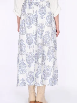 Usha Damen Rock in blau