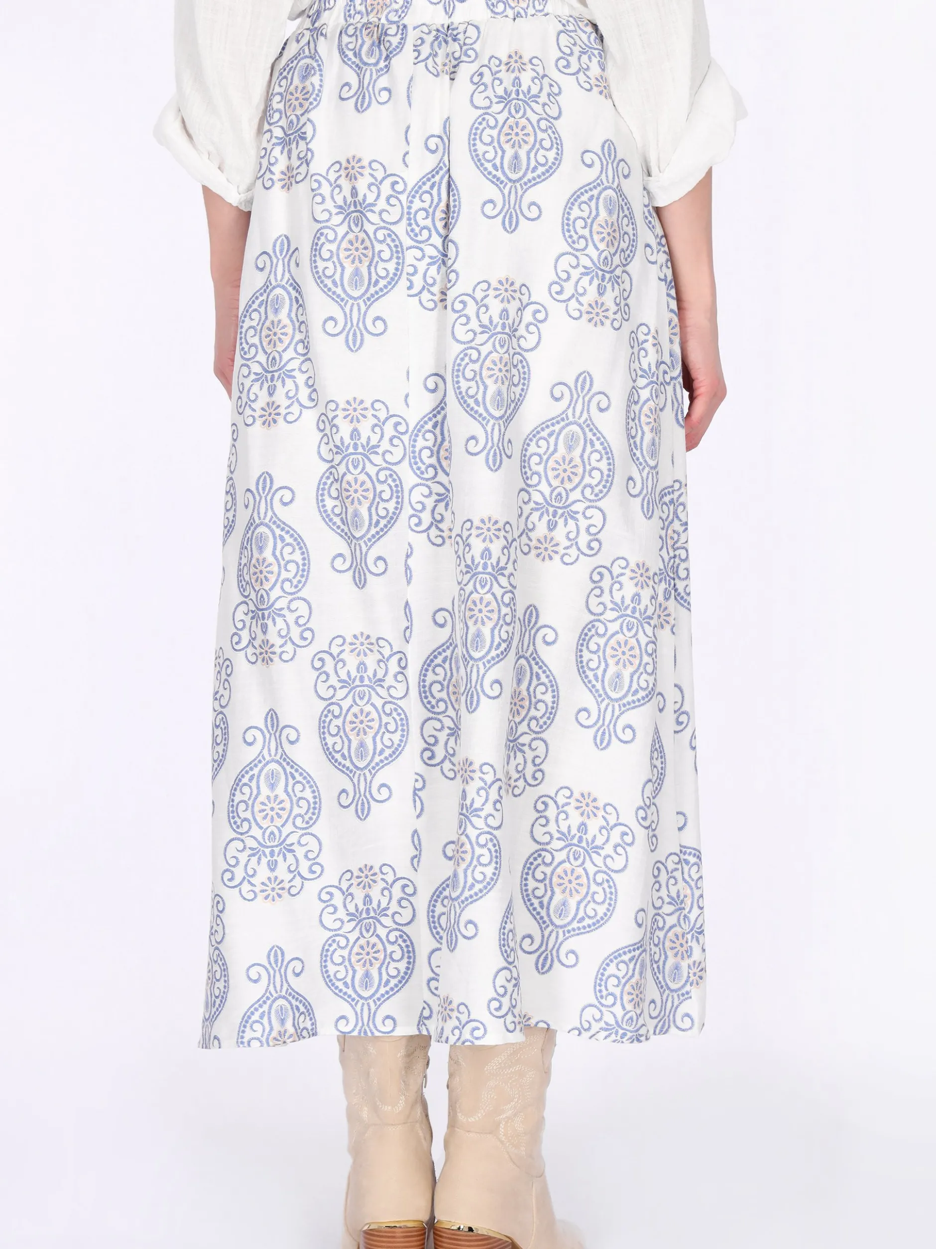 Usha Damen Rock in blau
