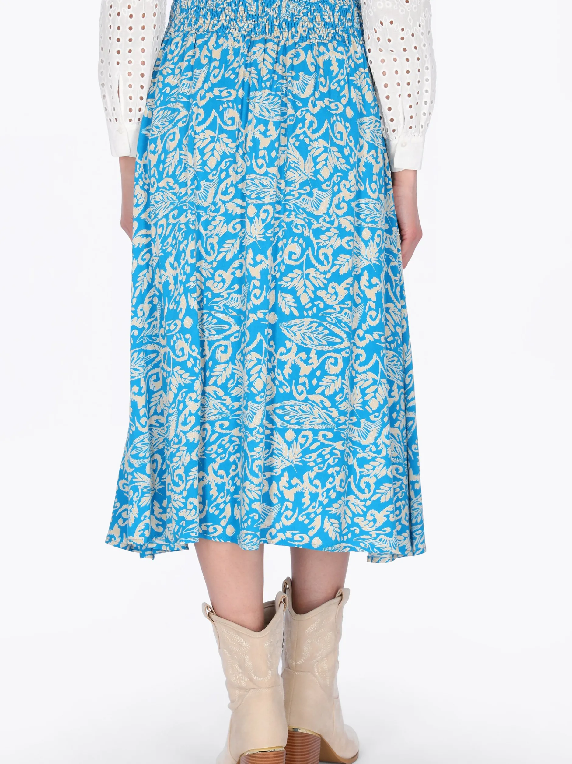 Usha Damen Rock in blau