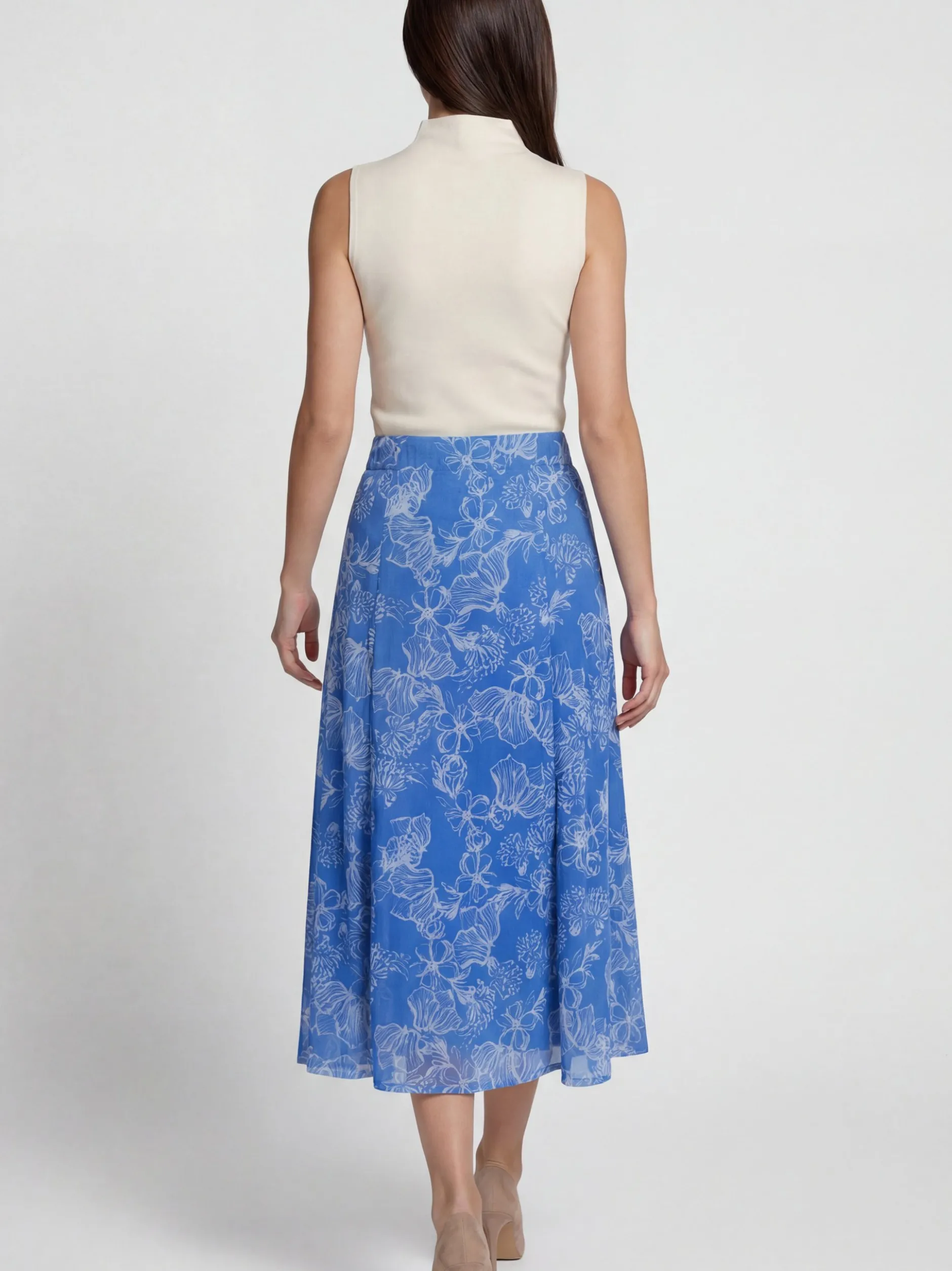 Usha Damen Rock in blau