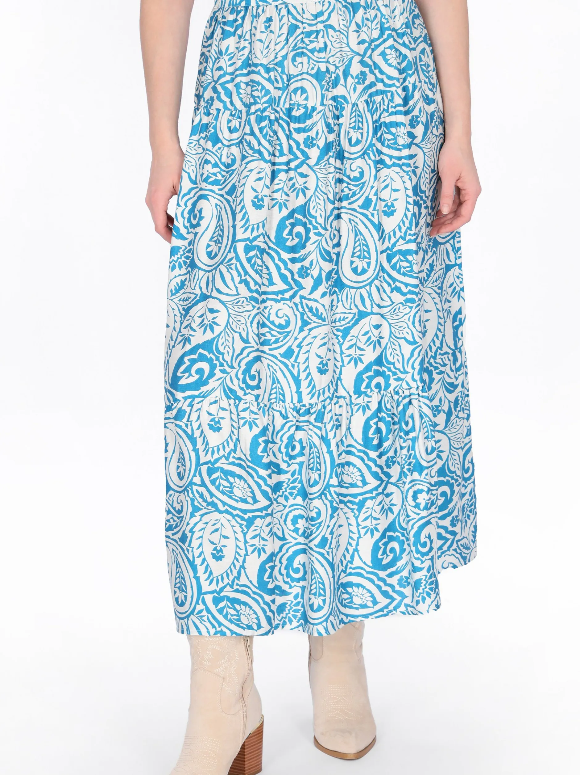 Usha Damen Rock in blau