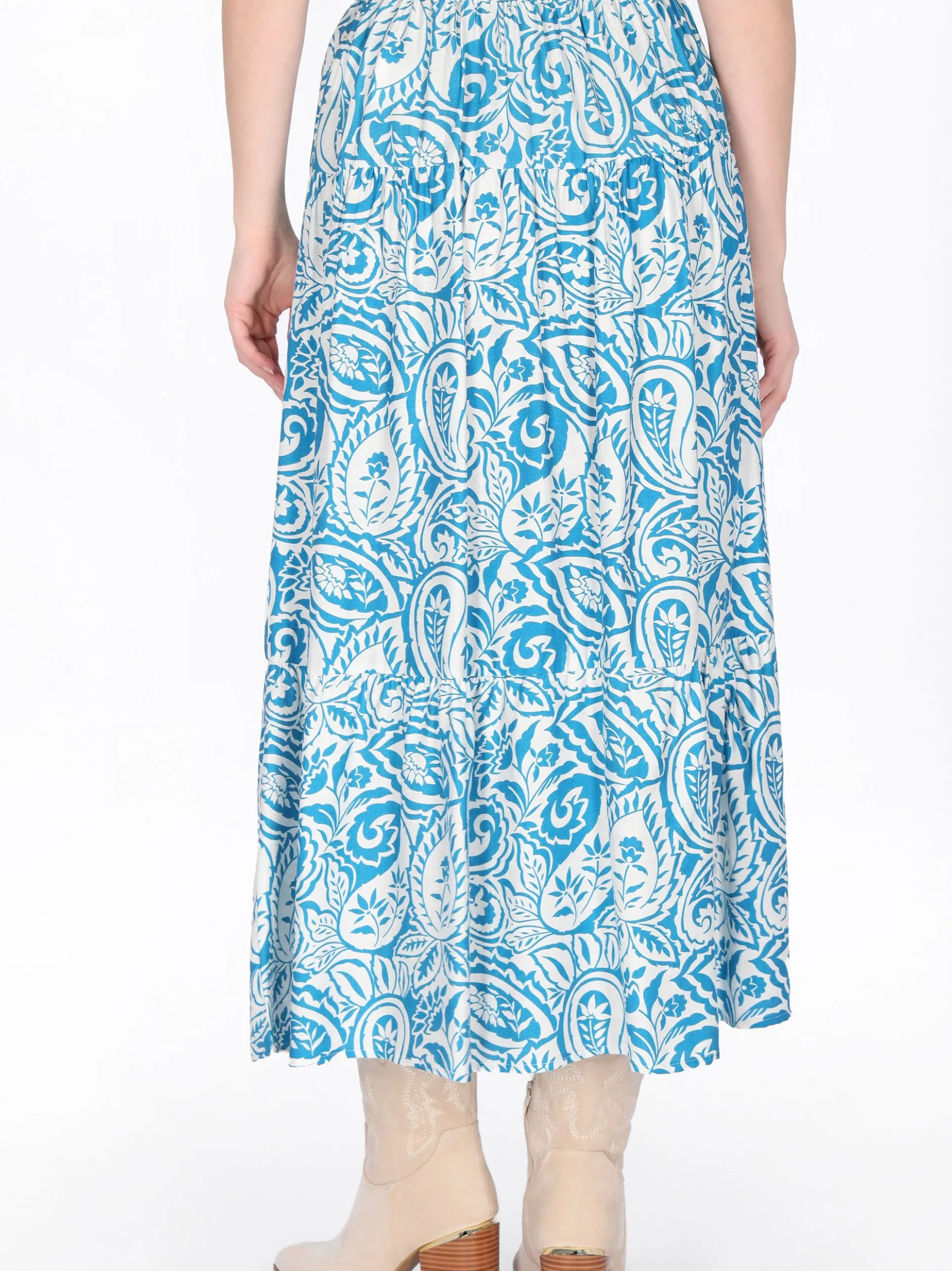 Usha Damen Rock in blau