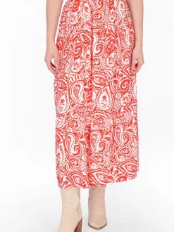 Usha Damen Rock in orange