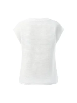 Usha Damen Shirt in weiß - Ausschnitt: Rundhals