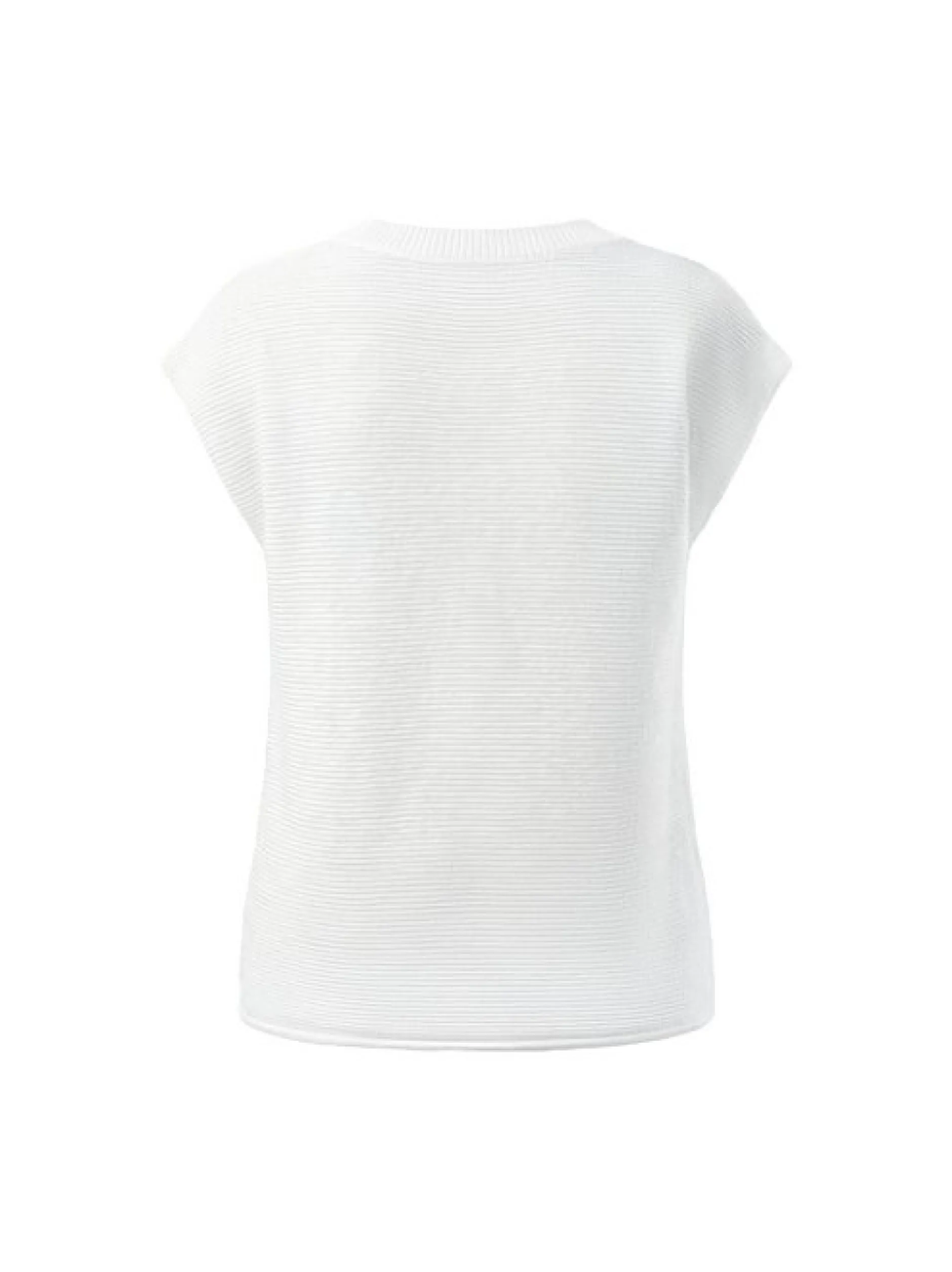 Usha Damen Shirt in weiß - Ausschnitt: Rundhals