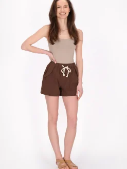 Usha Damen Shorts in braun