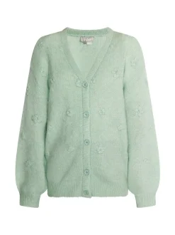 Usha Damen Strickcardigan in melange