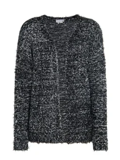 Usha Damen Strickcardigan in schwarz