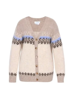 Usha Damen Strickjacke in beige
