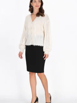 Usha Damen Strickjacke in beige