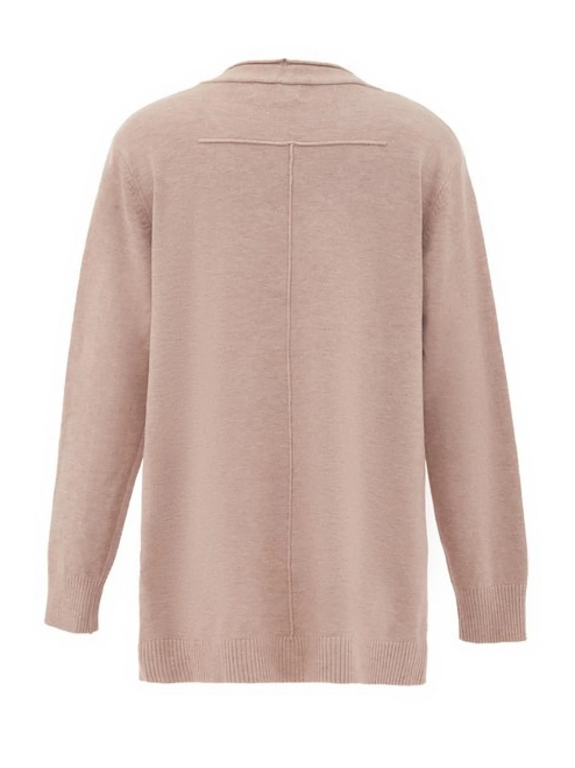 Usha Damen Strickjacke in beige - Ausschnitt: Rundhals