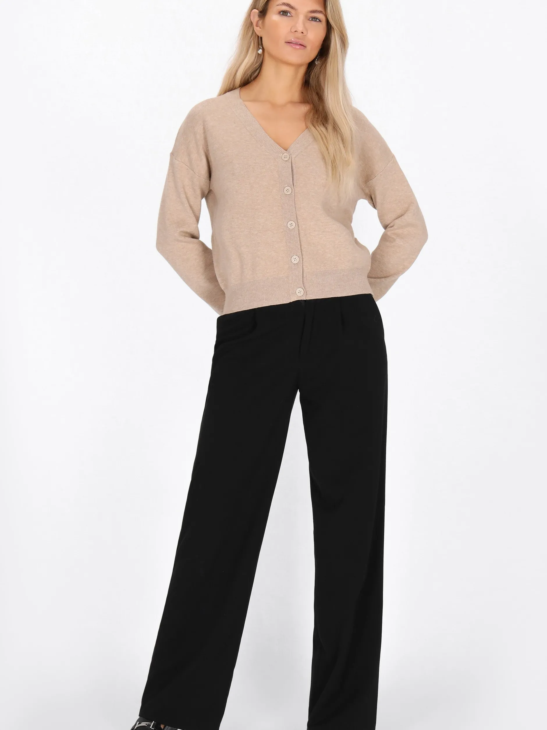 Usha Damen Strickjacke in beige