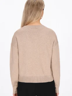Usha Damen Strickjacke in beige