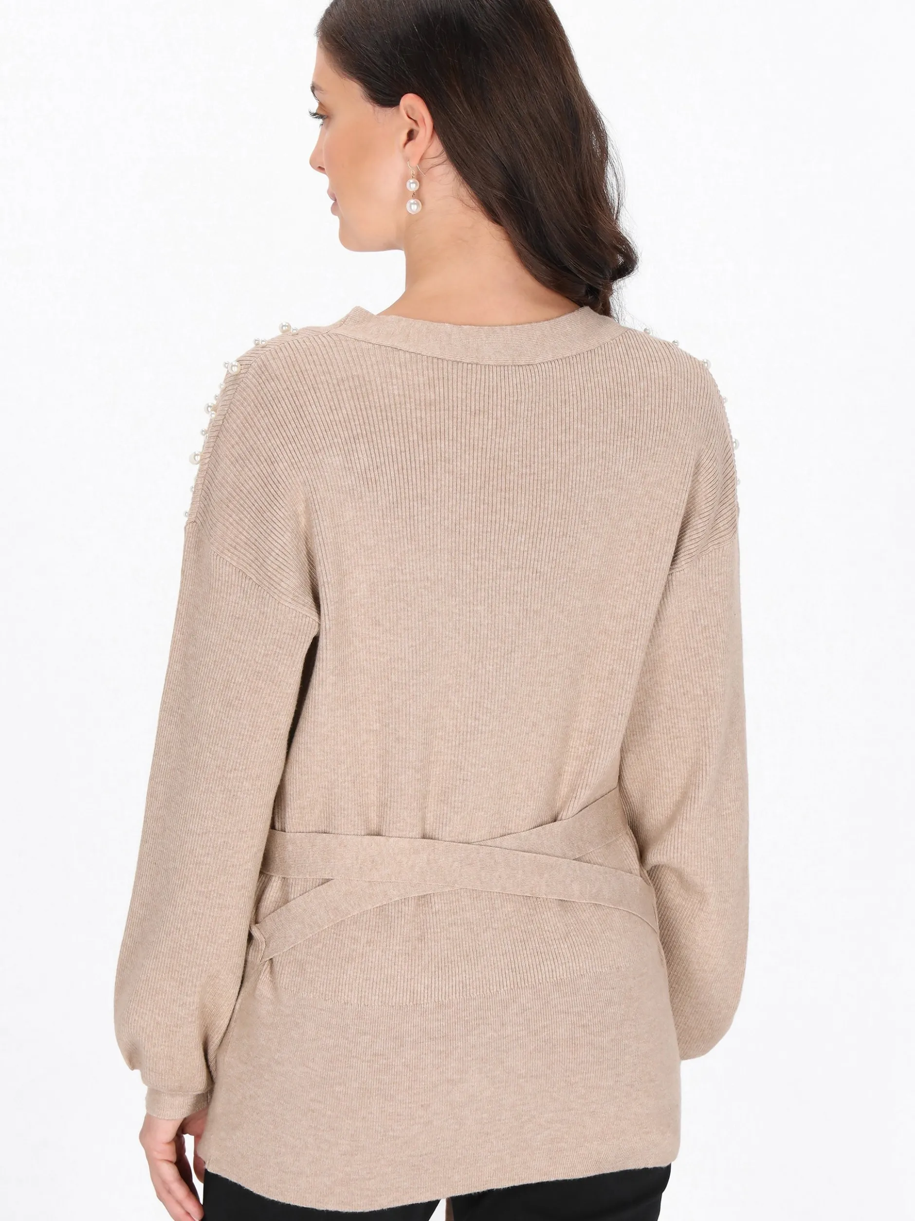 Usha Damen Strickjacke in beige