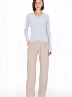 Usha Damen Strickjacke in blau
