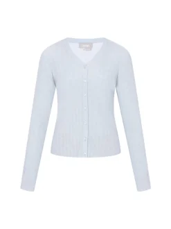 Usha Damen Strickjacke in blau