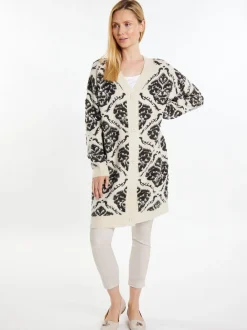 Usha Damen Strickjacke in ecru