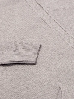Usha Damen Strickjacke in grau - Ausschnitt: Rundhals