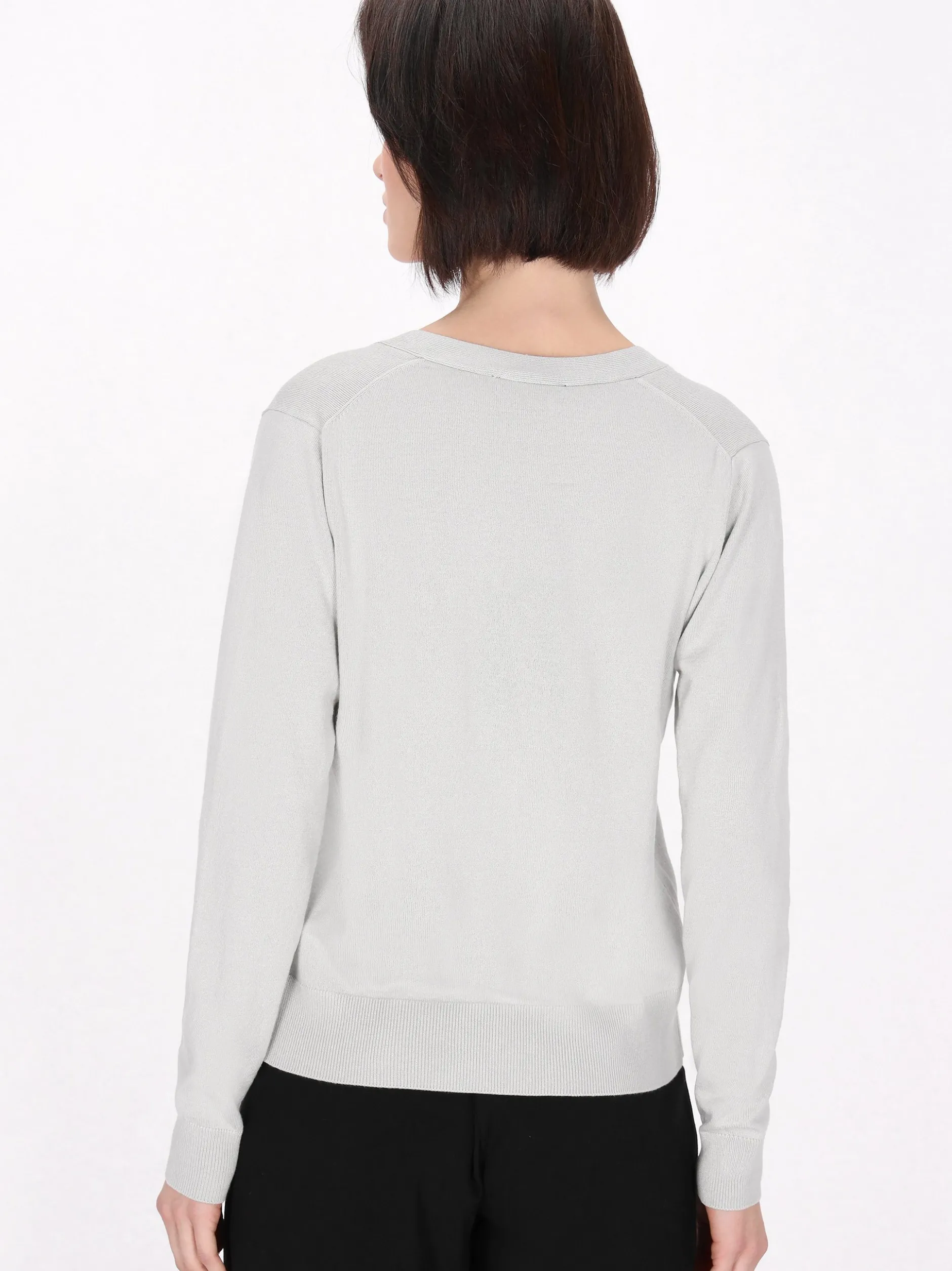 Usha Damen Strickjacke in grau