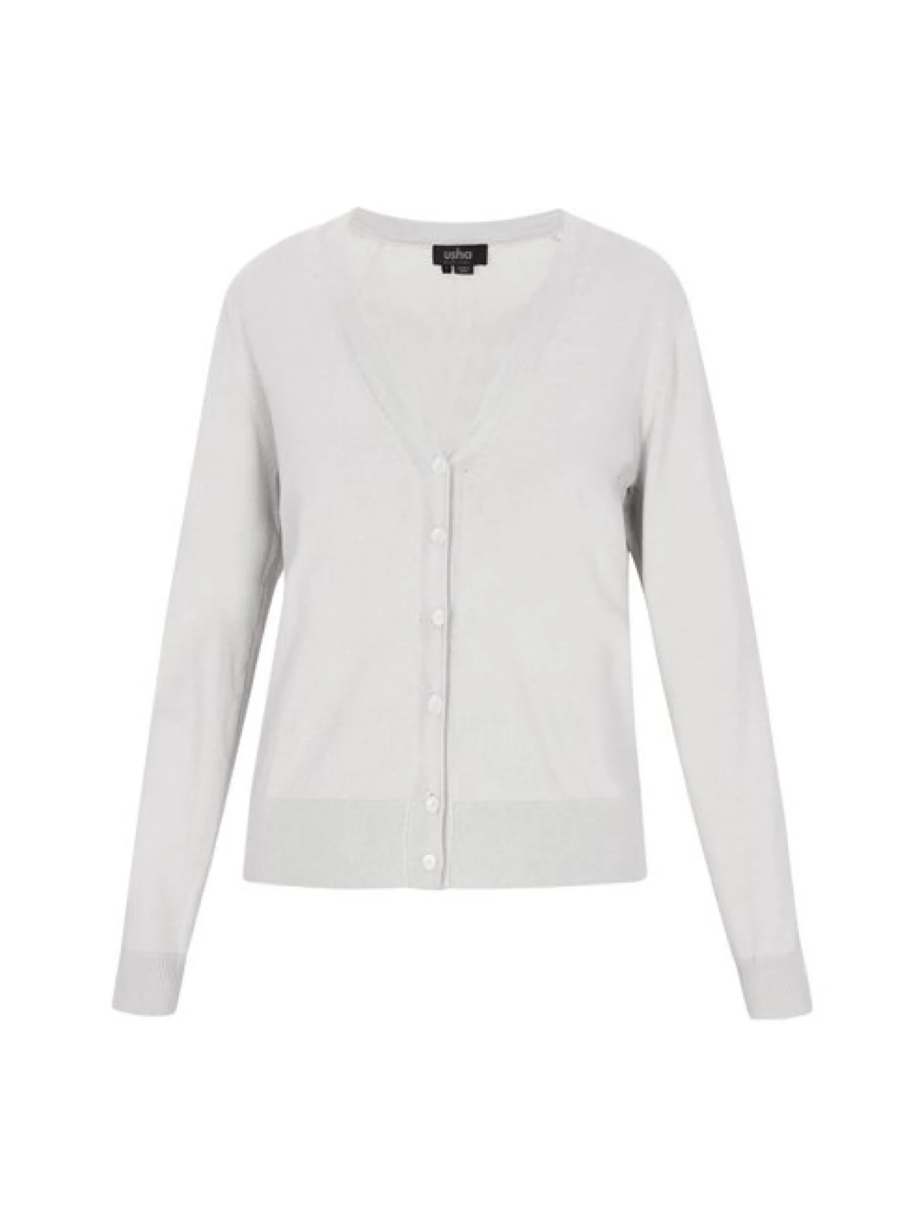 Usha Damen Strickjacke in grau