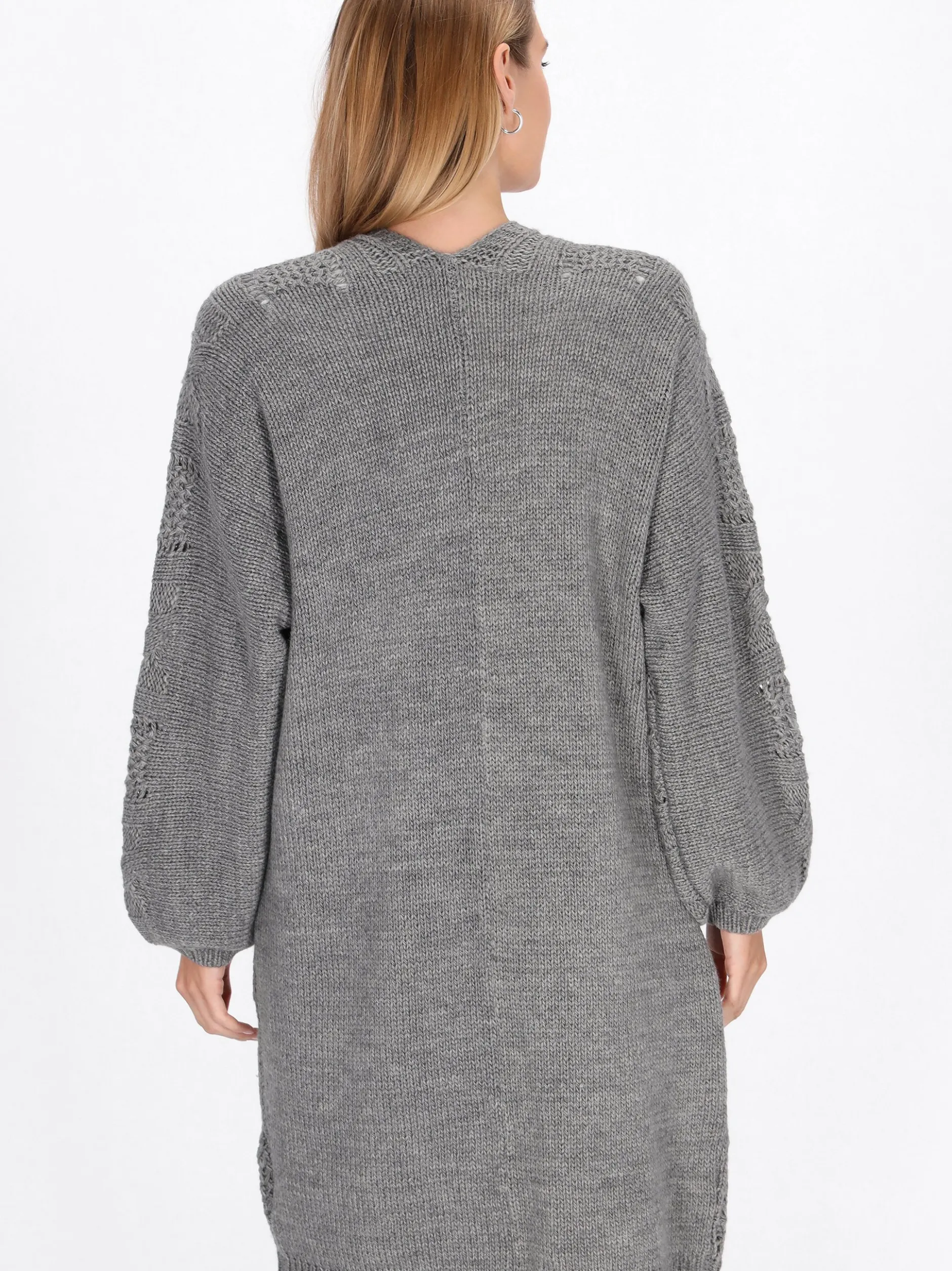 Usha Damen Strickjacke in grau
