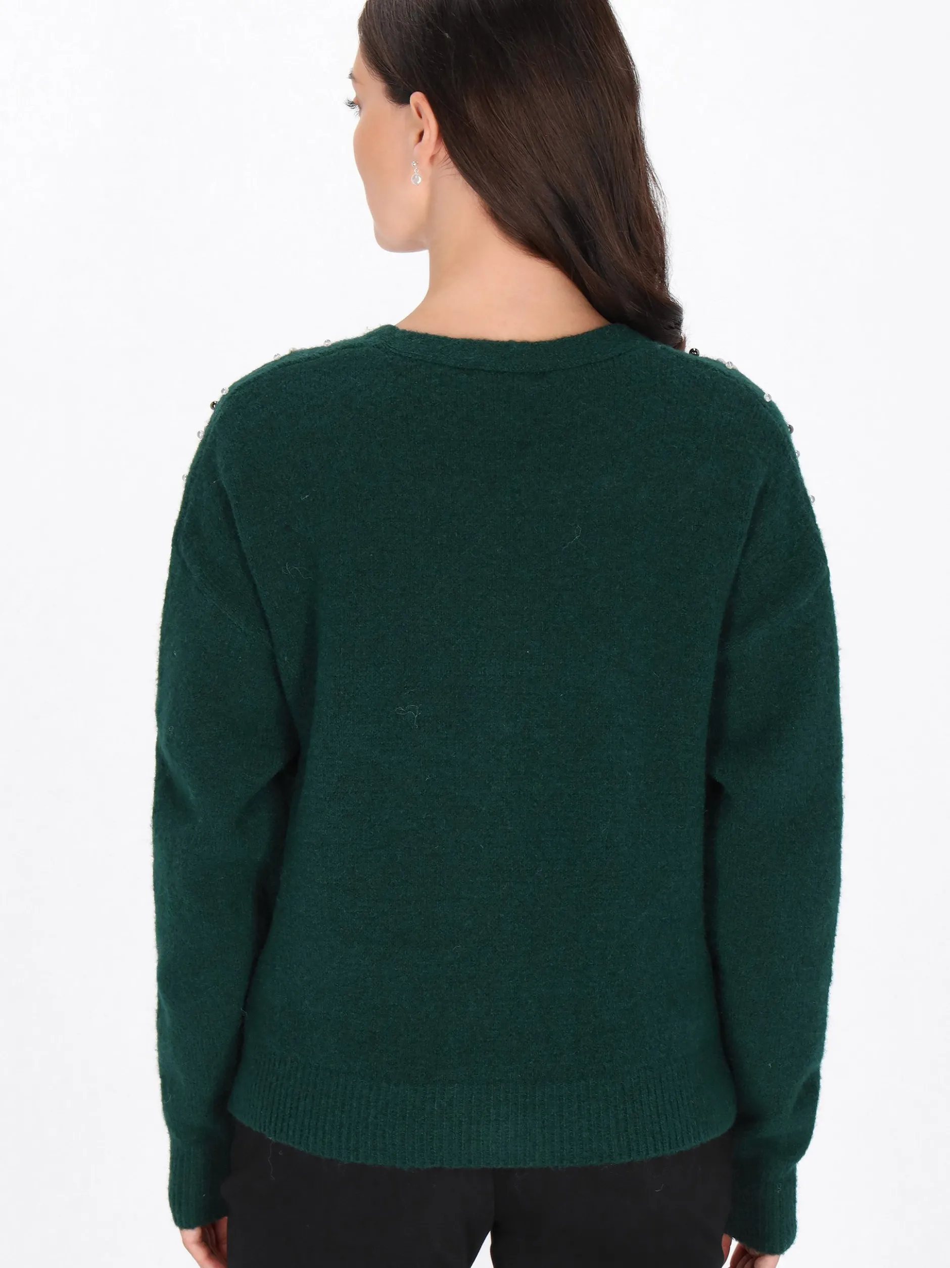 Usha Damen Strickjacke in grün