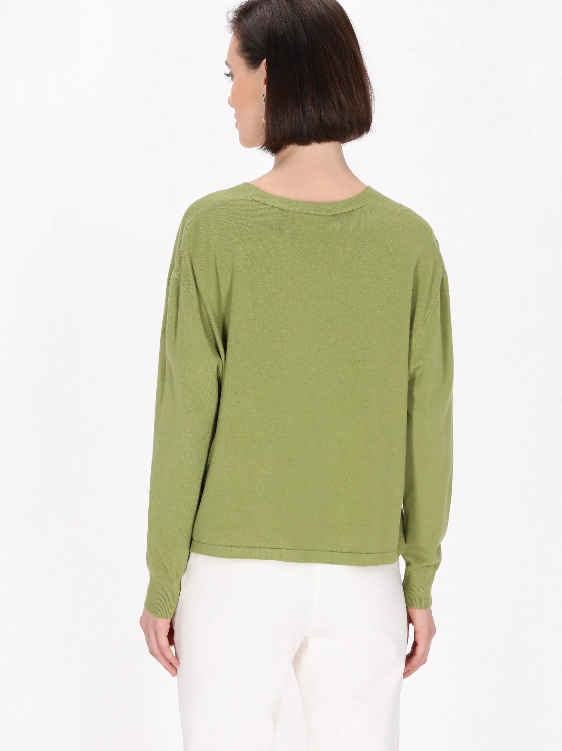 Usha Damen Strickjacke in grün
