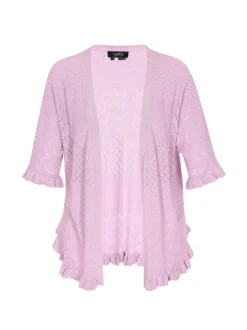 Usha Damen Strickjacke in lila