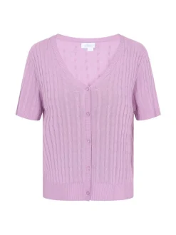 Usha Damen Strickjacke in lila