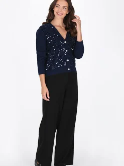 Usha Damen Strickjacke in marine