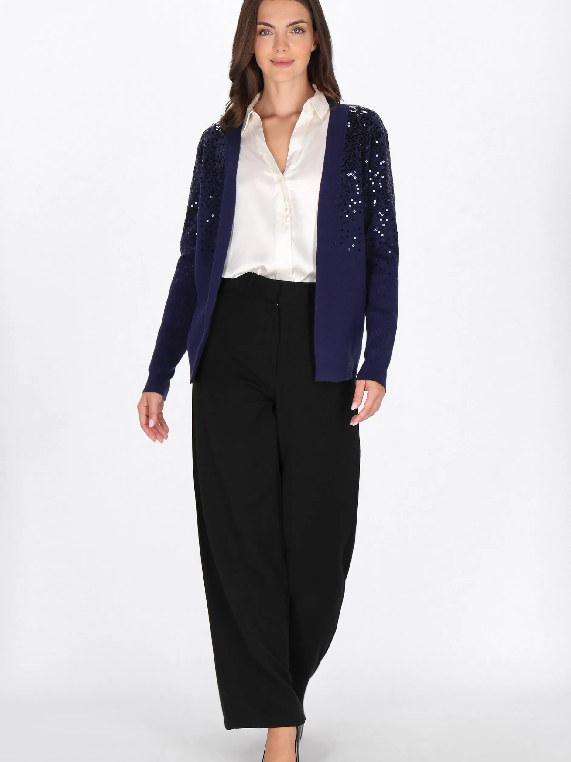 Usha Damen Strickjacke in marine