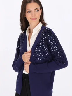 Usha Damen Strickjacke in marine