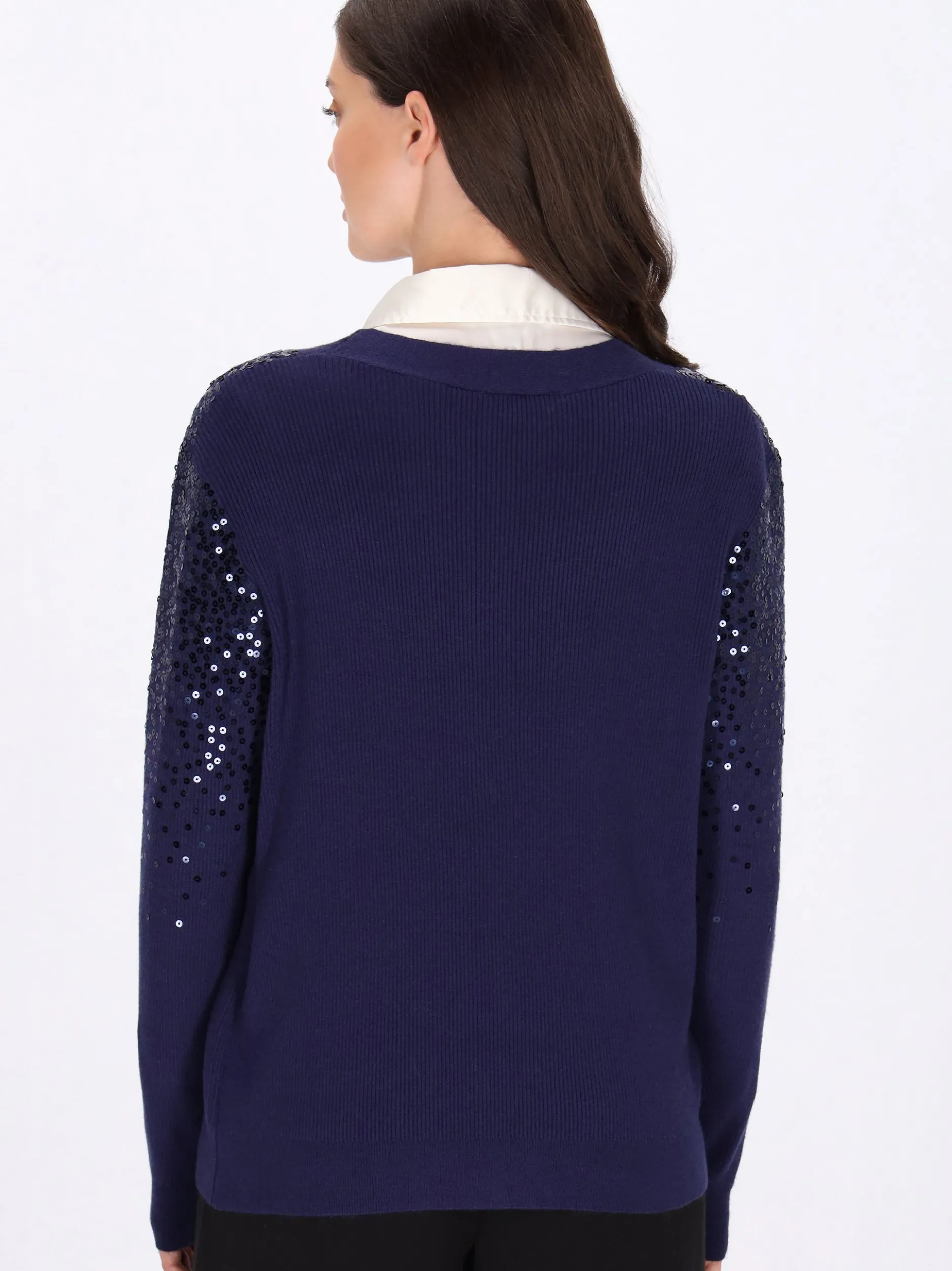 Usha Damen Strickjacke in marine