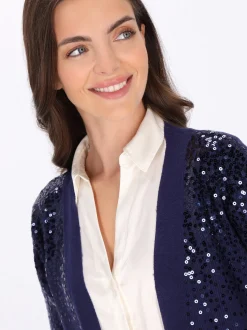 Usha Damen Strickjacke in marine