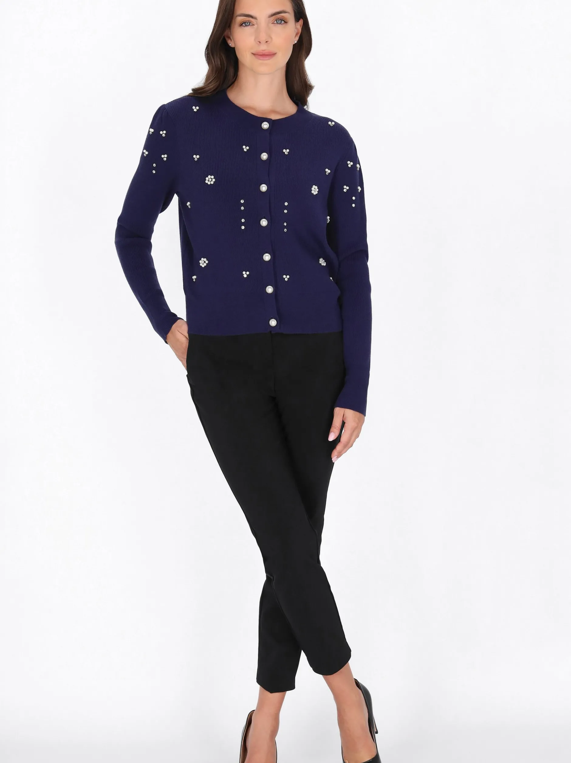 Usha Damen Strickjacke in marine