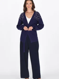 Usha Damen Strickjacke in marine