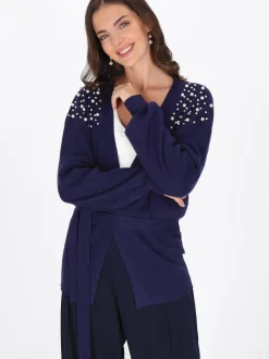 Usha Damen Strickjacke in marine
