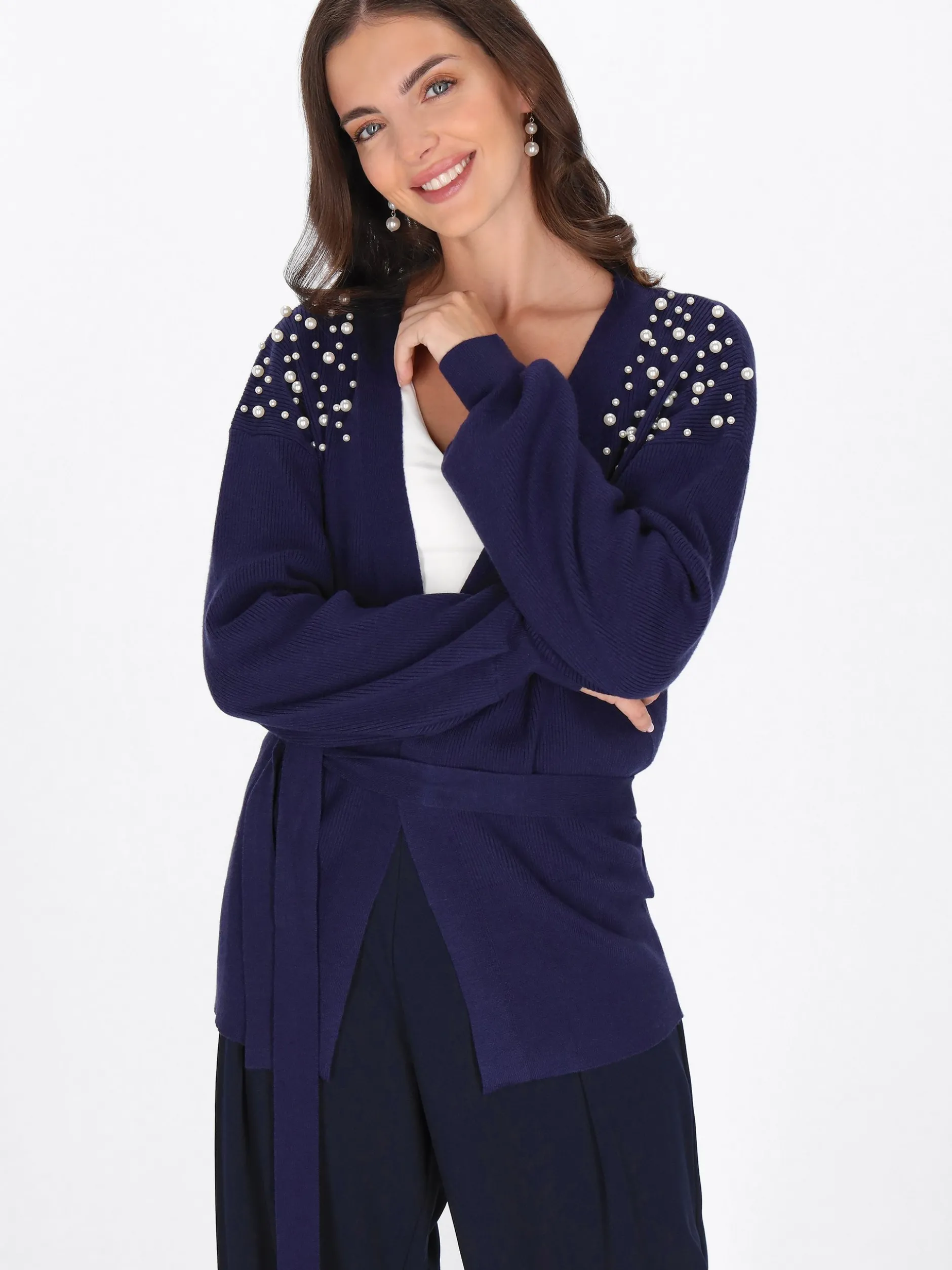 Usha Damen Strickjacke in marine
