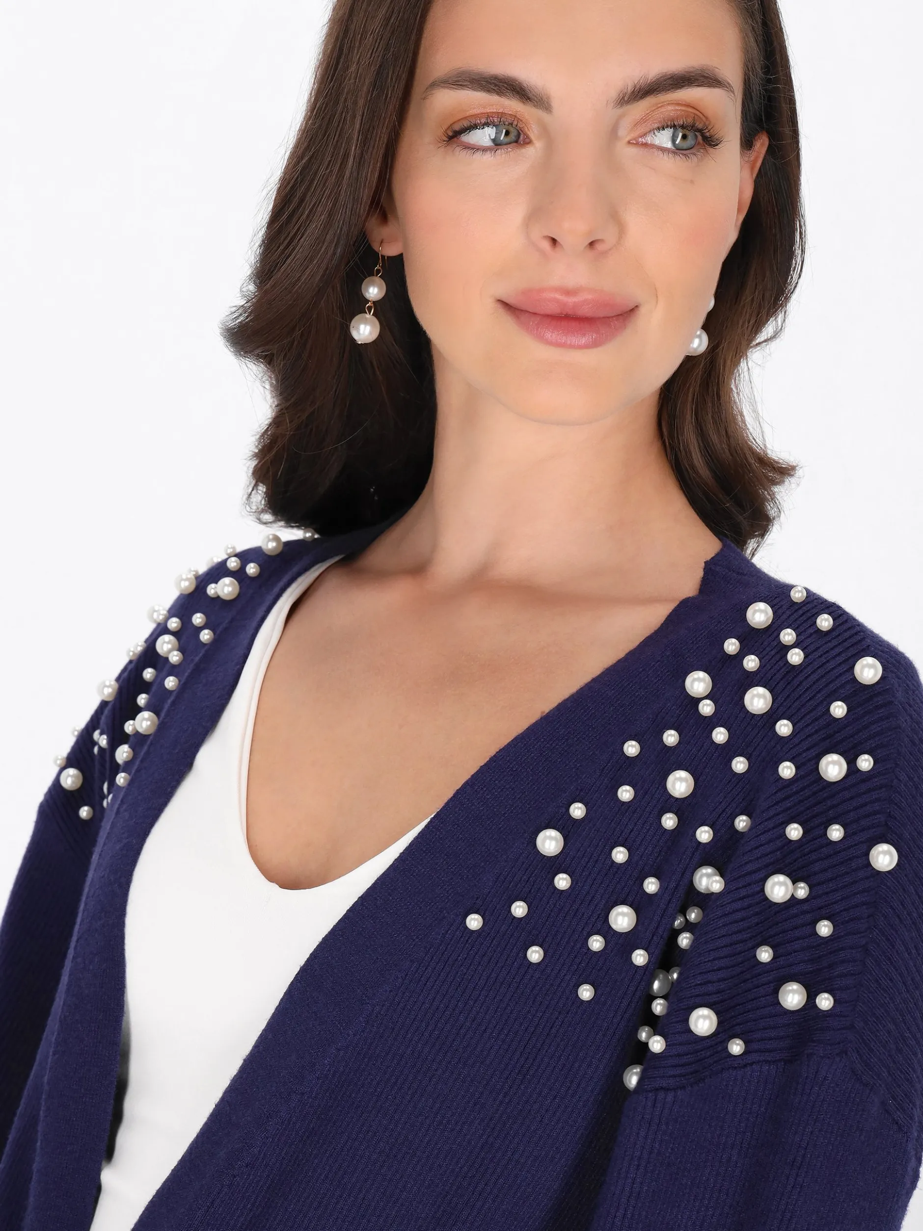 Usha Damen Strickjacke in marine
